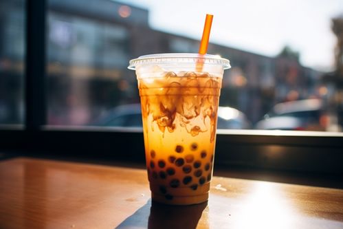 冰鎮珍珠奶茶飲品攝影圖片 廣告素材 下載至來源處