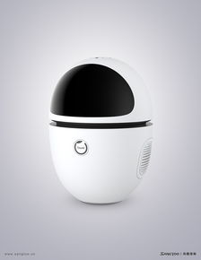 gowild 公子小白智能機器人產品效果圖 產品渲染